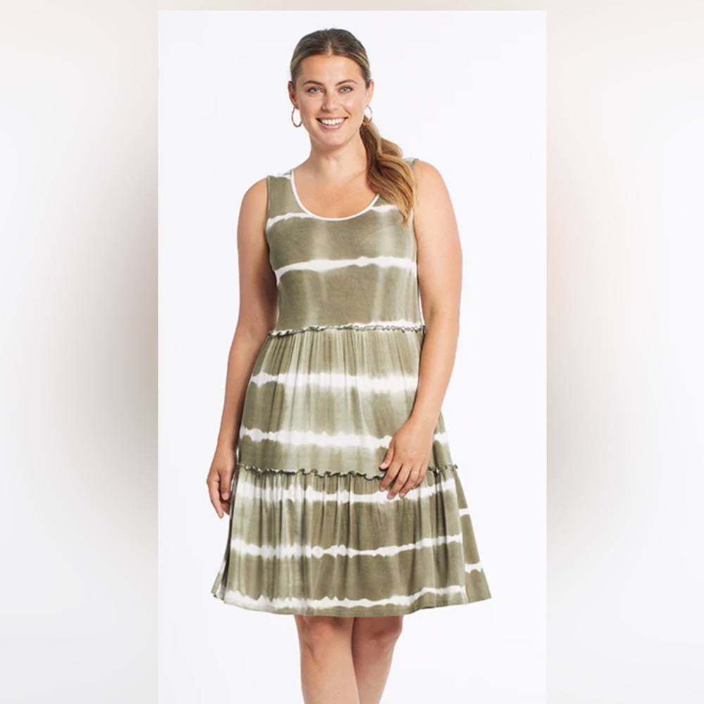 TRIBAL SLEEVELESS  JERSEY DRESS